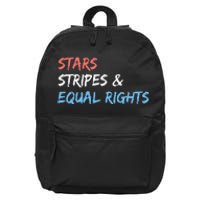 Stars Stripes And Equal Rights 4th Of July 's Rights 16 in Basic Backpack