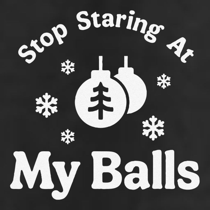 Stop Staring At My Balls Funny Christmas Adult Ornament Trucker Hat