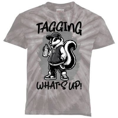 Spray Stripes: A SkunkS Tail Of Graffiti Tagging Kids Tie-Dye T-Shirt