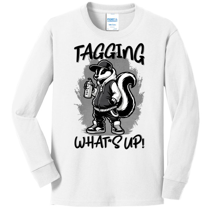 Spray Stripes: A SkunkS Tail Of Graffiti Tagging Kids Long Sleeve Shirt