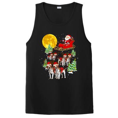 Santa Sleigh And Beagle Dogs Xmas Pajama Merry Christmas Boys Cute Gift PosiCharge Competitor Tank