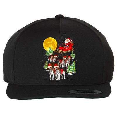 Santa Sleigh And Beagle Dogs Xmas Pajama Merry Christmas Boys Cute Gift Wool Snapback Cap