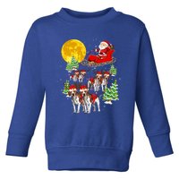 Santa Sleigh And Beagle Dogs Xmas Pajama Merry Christmas Boys Cute Gift Toddler Sweatshirt