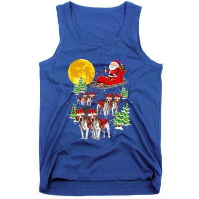 Santa Sleigh And Beagle Dogs Xmas Pajama Merry Christmas Boys Cute Gift Tank Top