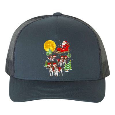 Santa Sleigh And Beagle Dogs Xmas Pajama Merry Christmas Boys Cute Gift Yupoong Adult 5-Panel Trucker Hat