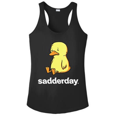 Sadderday Sad As Duck Ladies PosiCharge Competitor Racerback Tank
