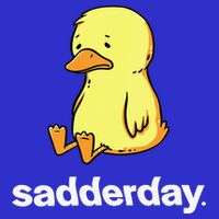 Sadderday Sad As Duck Pom Pom 12in Knit Beanie