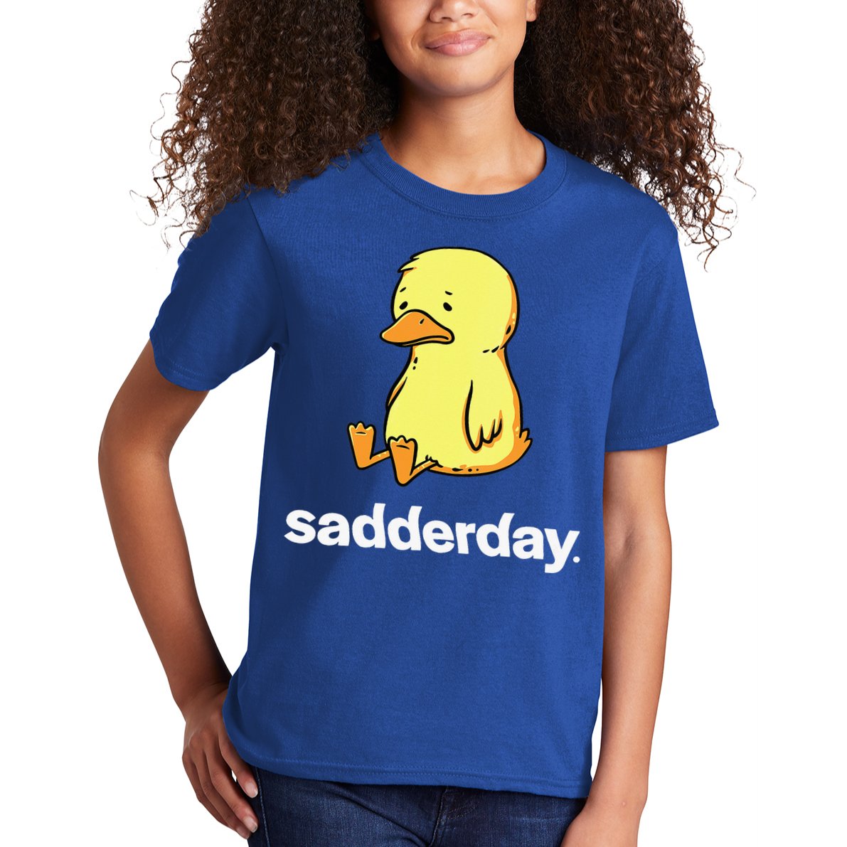 Sadderday Sad As Duck Kids T-Shirt