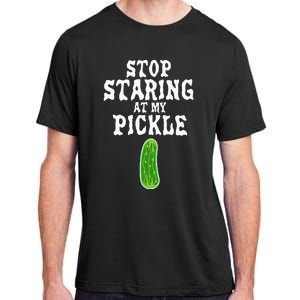 Stop Staring At My Pickle Costume Funny Easy Halloween Gift Adult ChromaSoft Performance T-Shirt