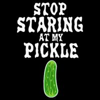 Stop Staring At My Pickle Costume Funny Easy Halloween Gift Bucket Hat