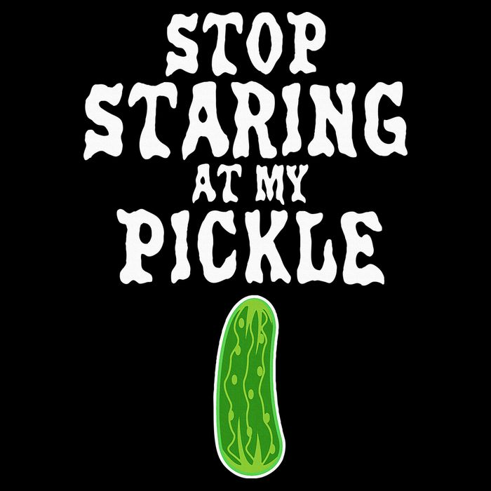 Stop Staring At My Pickle Costume Funny Easy Halloween Gift Bucket Hat