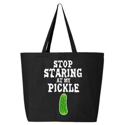 Stop Staring At My Pickle Costume Funny Easy Halloween Gift 25L Jumbo Tote