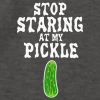 Stop Staring At My Pickle Costume Funny Easy Halloween Gift Vector Backpack