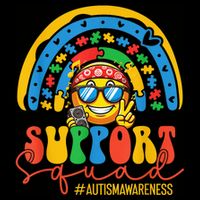 Support Squad Autism Awareness Rainbow City Backpack