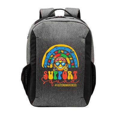 Support Squad Autism Awareness Rainbow Vector Backpack