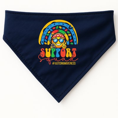 Support Squad Autism Awareness Rainbow USA-Made Doggie Bandana
