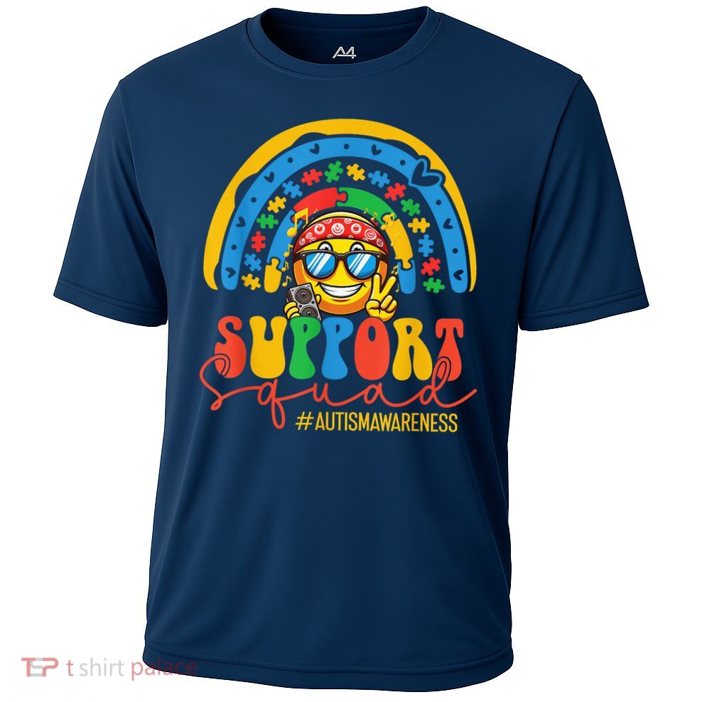 Support Squad Autism Awareness Rainbow Performance Shirt