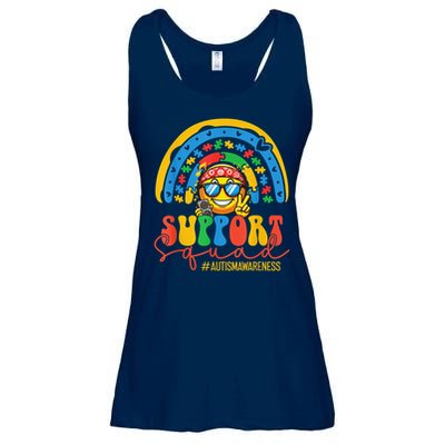 Support Squad Autism Awareness Rainbow Ladies Essential Flowy Tank