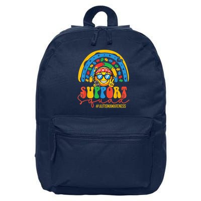 Support Squad Autism Awareness Rainbow 16 in Basic Backpack