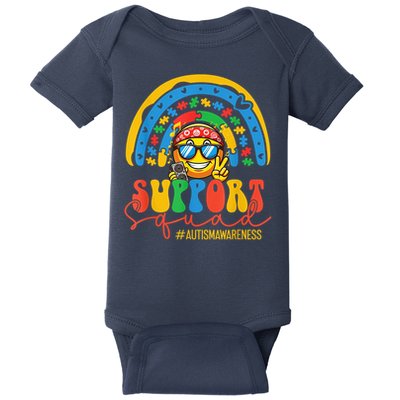 Support Squad Autism Awareness Rainbow Baby Bodysuit