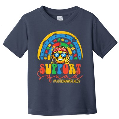 Support Squad Autism Awareness Rainbow Toddler T-Shirt