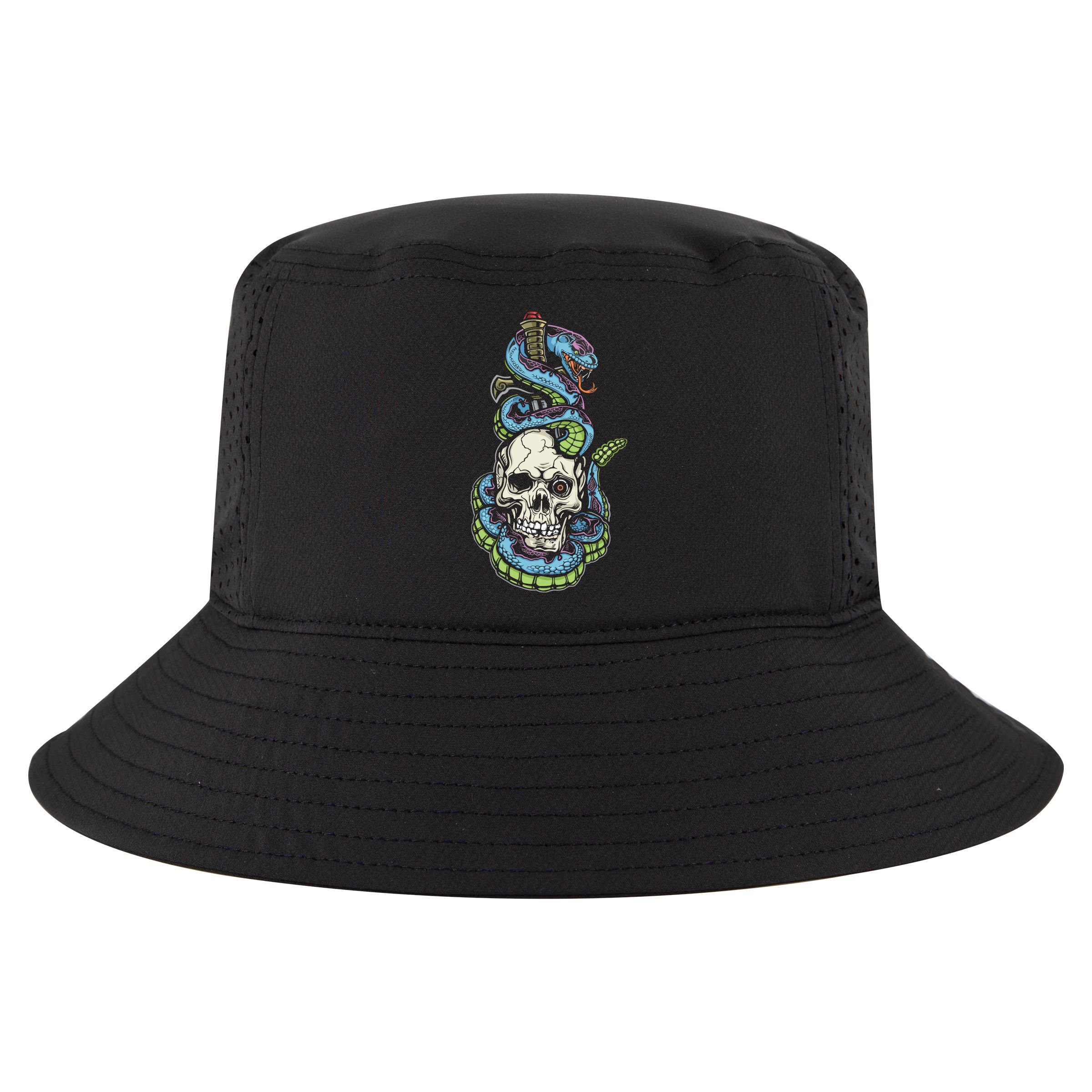 Snake Skull And Dagger Tattoo Cool Comfort Performance Bucket Hat