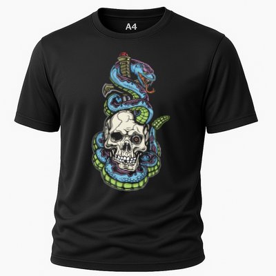 Snake Skull And Dagger Tattoo Performance Shirt