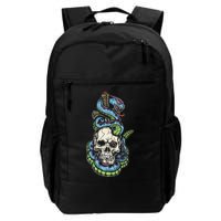 Snake Skull And Dagger Tattoo Backpack