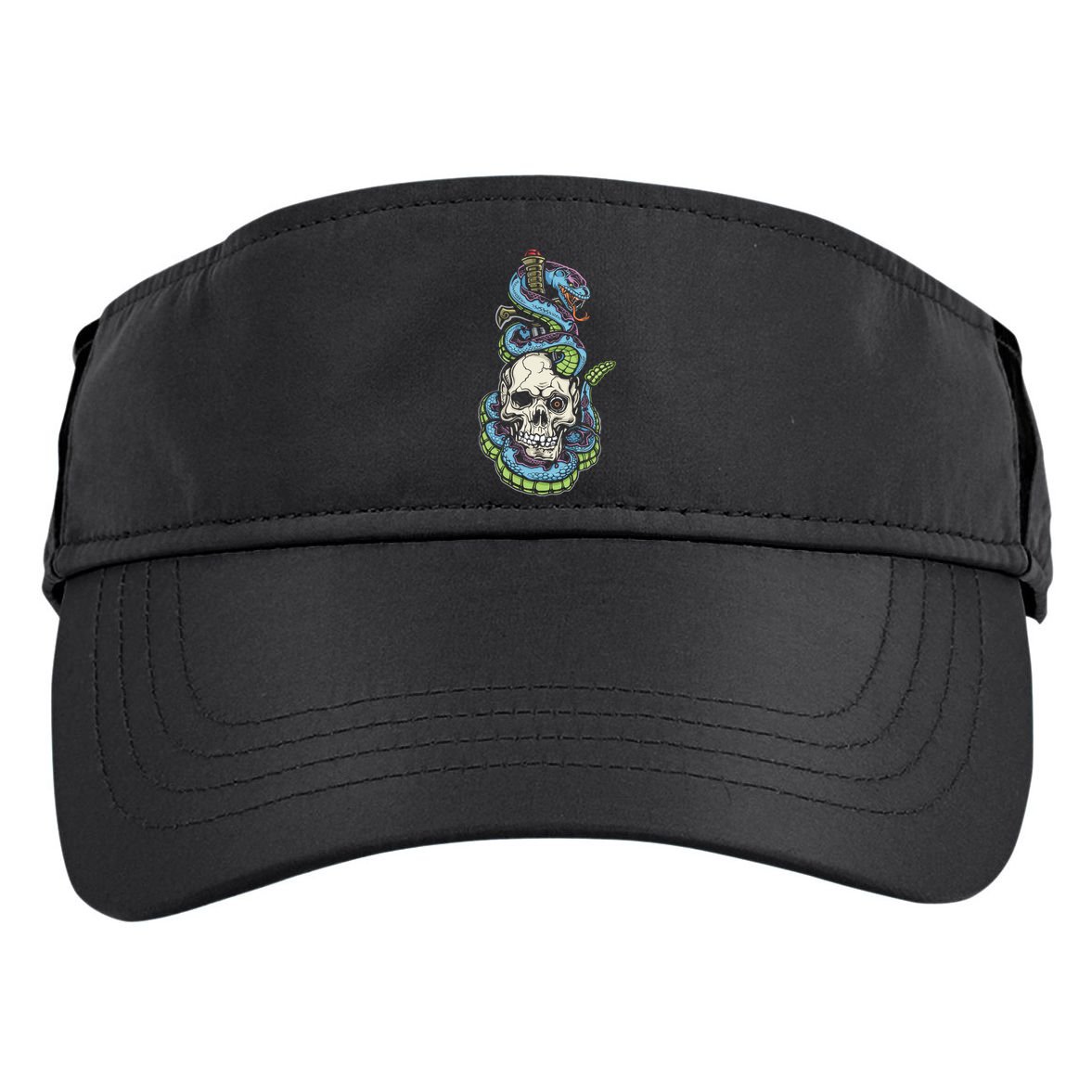 Snake Skull And Dagger Tattoo Adult Drive Performance Visor