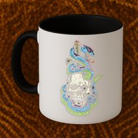 Snake Skull And Dagger Tattoo Mug