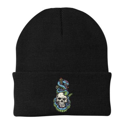 Snake Skull And Dagger Tattoo Beanie