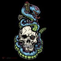 Snake Skull And Dagger Tattoo Cooling Performance Long Sleeve Crew