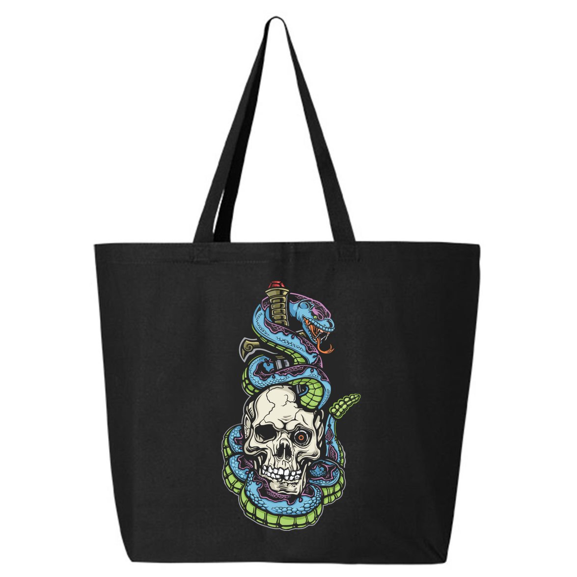 Snake Skull And Dagger Tattoo 25L Jumbo Tote