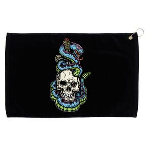 Snake Skull And Dagger Tattoo Grommeted Golf Towel