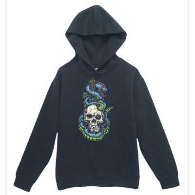 Snake Skull And Dagger Tattoo Urban Pullover Hoodie