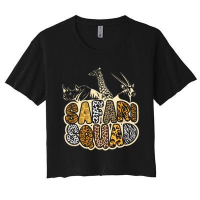 Safari Squad African Animal Costume Women's Crop Top Tee