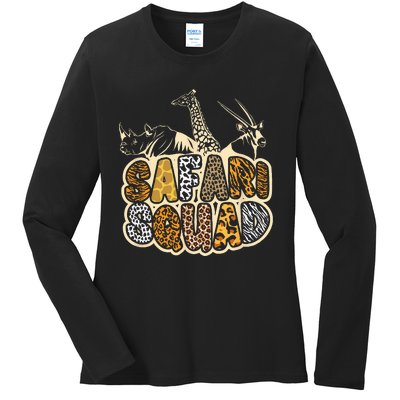 Safari Squad African Animal Costume Ladies Long Sleeve Shirt