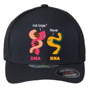 Still Single Always DNA RNA Chains Biology Lover Biochemist Flexfit Unipanel Trucker Cap