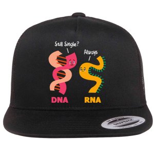 Still Single Always DNA RNA Chains Biology Lover Biochemist Flat Bill Trucker Hat