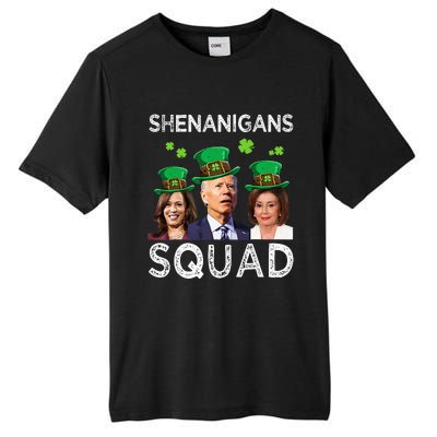 Shenanigans Squad Anti Biden Shamrock St Patrick's Day Funny  Tall Fusion ChromaSoft Performance T-Shirt