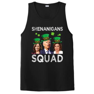 Shenanigans Squad Anti Biden Shamrock St Patrick's Day Funny  PosiCharge Competitor Tank