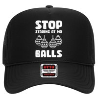 Stop Staring At My Balls Funny XMas Trucker Hat