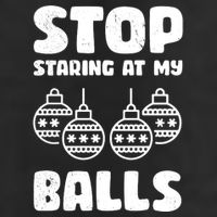 Stop Staring At My Balls Funny XMas Trucker Hat