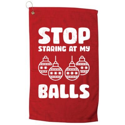 Stop Staring At My Balls Funny XMas Golf Towel