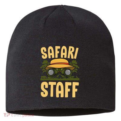 Safari Staff Art For Women Zookeeper Costume Zoo Jungle Sustainable Beanie
