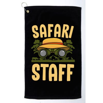 Safari Staff Art For Women Zookeeper Costume Zoo Jungle Golf Towel