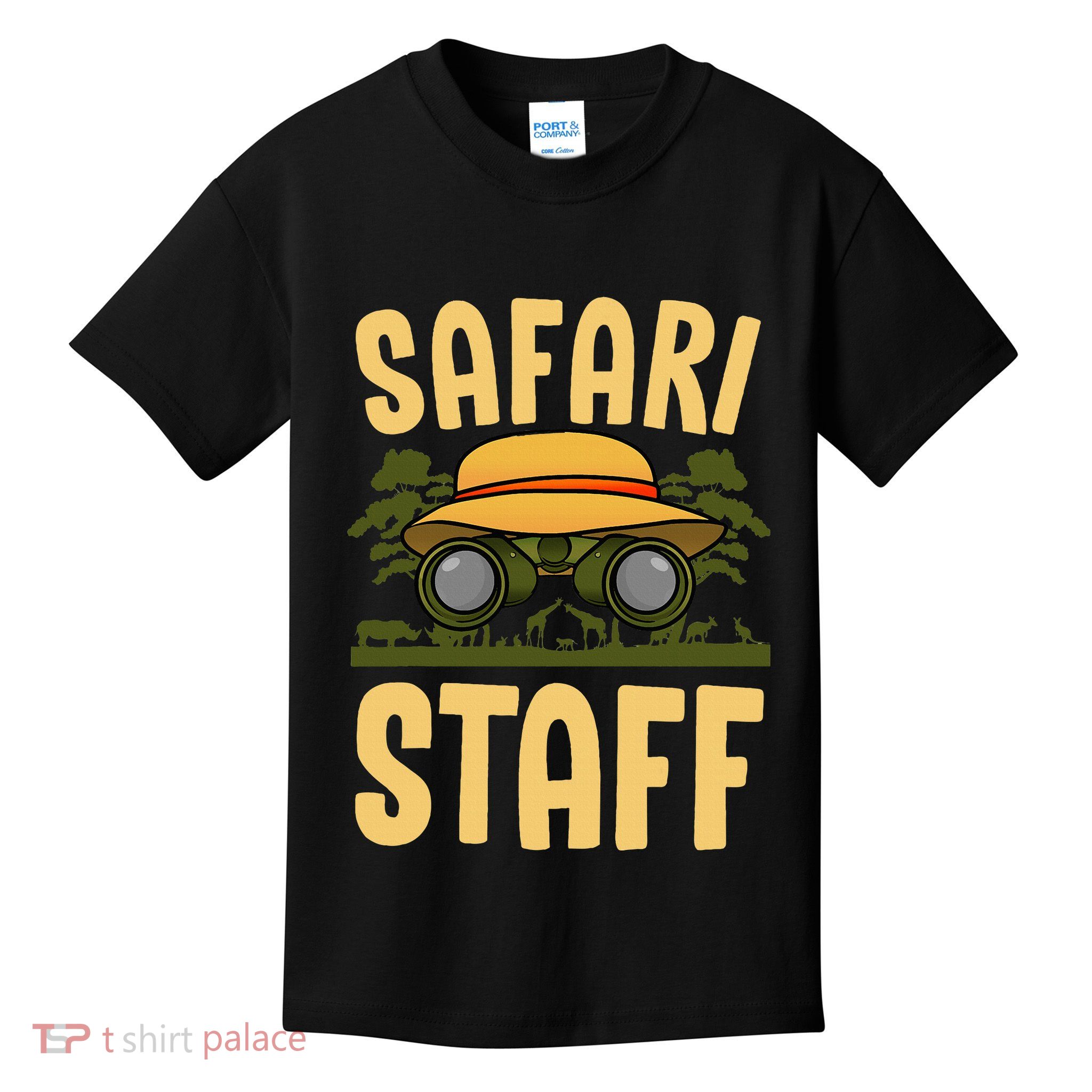 Safari Staff Art For Women Zookeeper Costume Zoo Jungle Kids T-Shirt