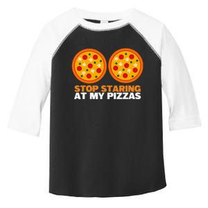 Stop Staring At My Pizza Party Women Funny Pizza Toddler Fine Jersey T-Shirt