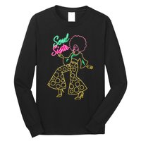 Soul Sista Afro 70s Soul Music Retro Disco Black Funk Lovers Long Sleeve Shirt