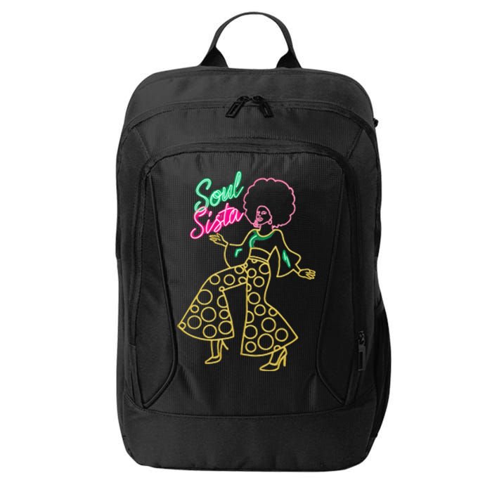 Soul Sista Afro 70s Soul Music Retro Disco Black Funk Lovers City Backpack